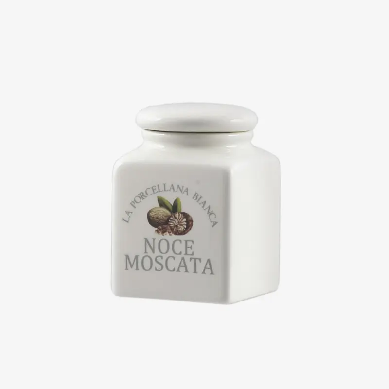 La porcellana bianca - barattolo noce moscata | rohome