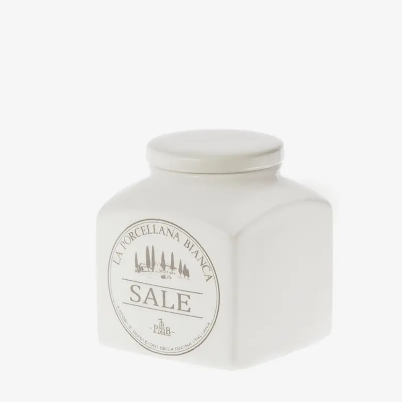 La porcellana bianca - barattolo sale | rohome