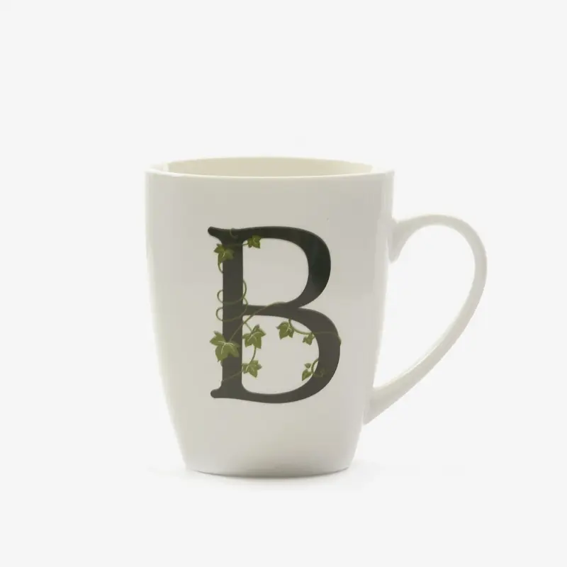 La porcellana bianca - mug lettera b | rohome