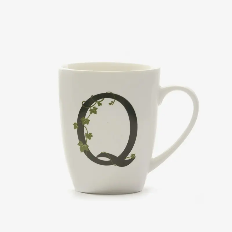 La porcellana bianca - mug lettera q | rohome