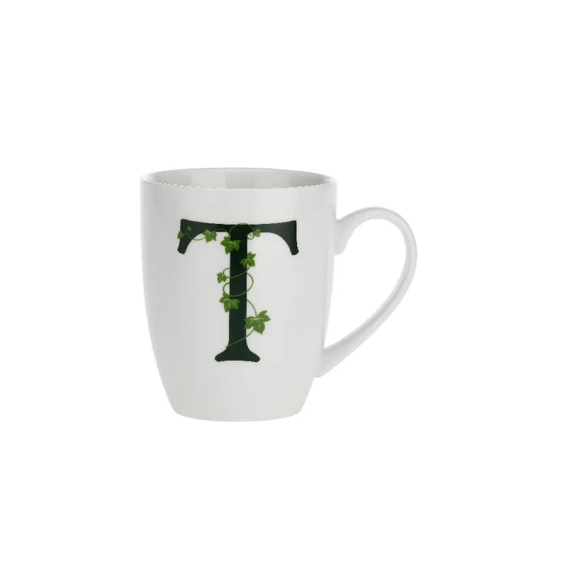 La Porcellana Bianca Tazza Mug Iniziale T Porcellana 380cc