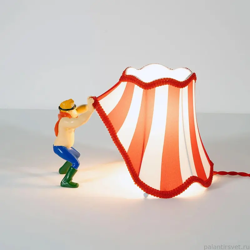 Lampada da Tavolo AbatJour  “Circus Superman” di Seletti - Design Giocoso e Colorato