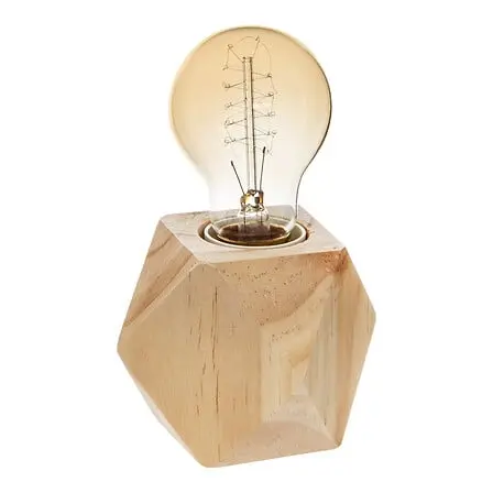 Lampada da tavolo in legno naturale | Rohome