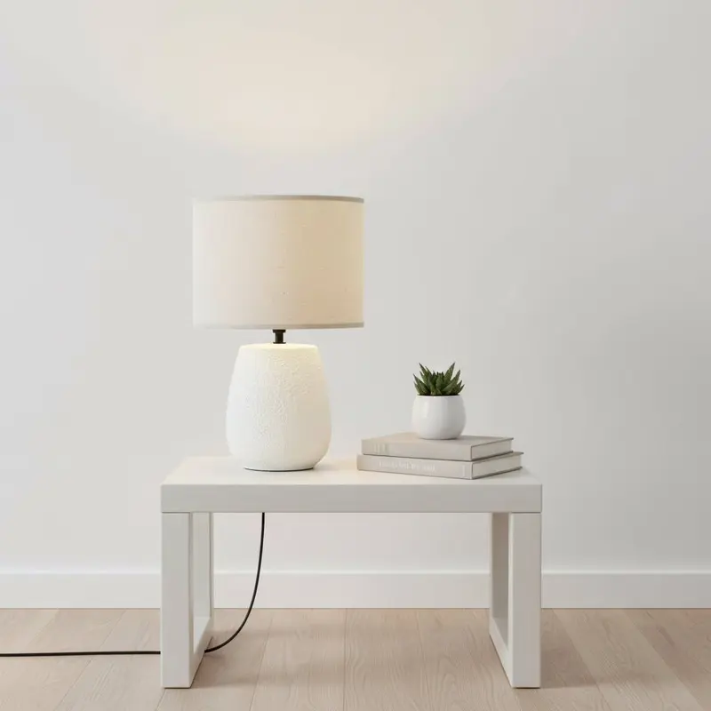 Lampada da tavolo irvin colore bianco h 41,5cm | Rohome