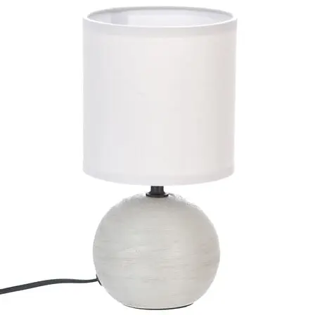 Lampada da tavolo sferica grigio chiaro | Rohome