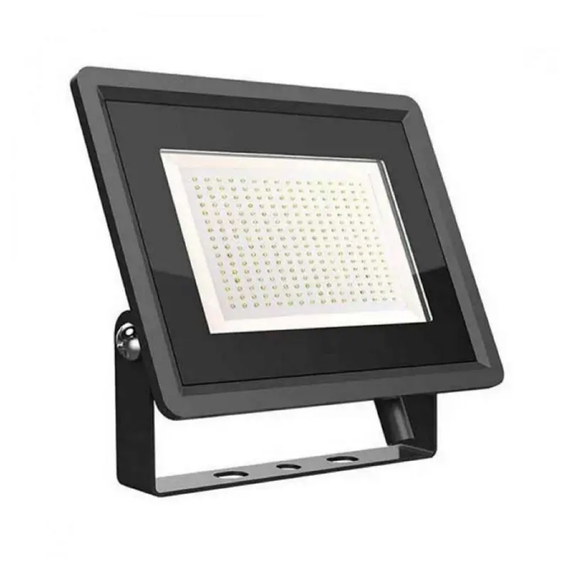 Lampada Led Faro 200W Proiettore Smd 88Lm/W Corpo Nero 6500K (6734)