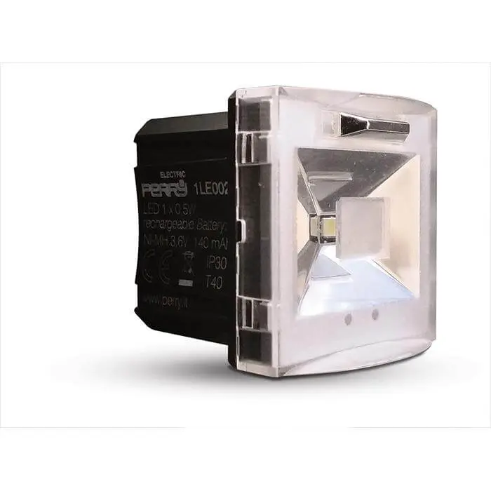 Lampada LED Segnapasso Perry 002 – Estraibile Emergenza Torcia 2H 230V