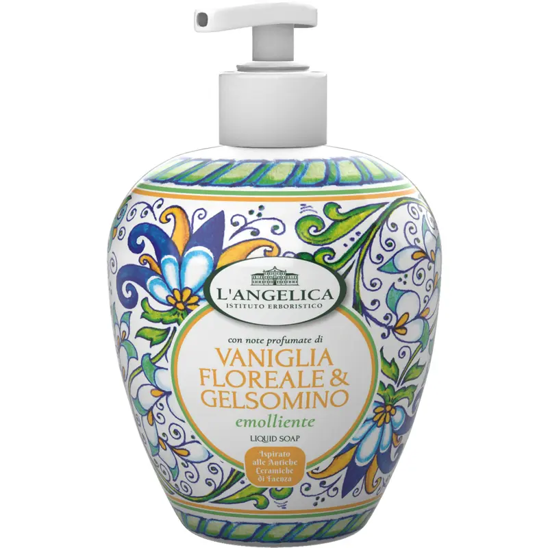 L'ANGELICA SAPONE LIQUIDO MANI EMOLLIENTE VANIGLIA FLOREALE & GELSOMINO 500 ML
