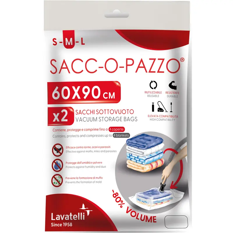 LAVATELLI SACCOPAZZO 2PZ 60x90 SOTTOVUOTO