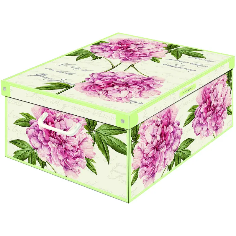 LAVATELLI SCATOLA MEDIA PEONIE 32x42x17,5
