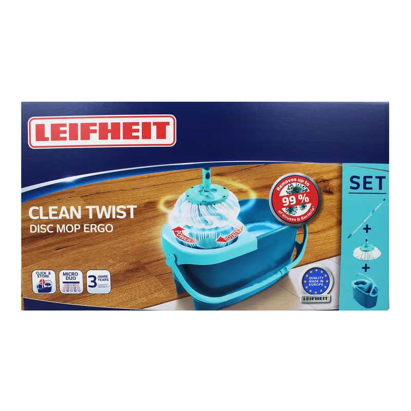LEIFHEIT CLEAN TWIST DISC MOP ERGO SET COMPLETO