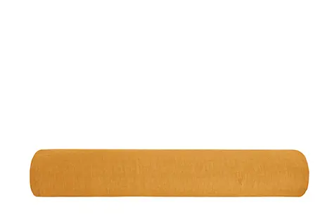 Lenzuolo sotto con angoli in puro lino stonewashed Ocra
