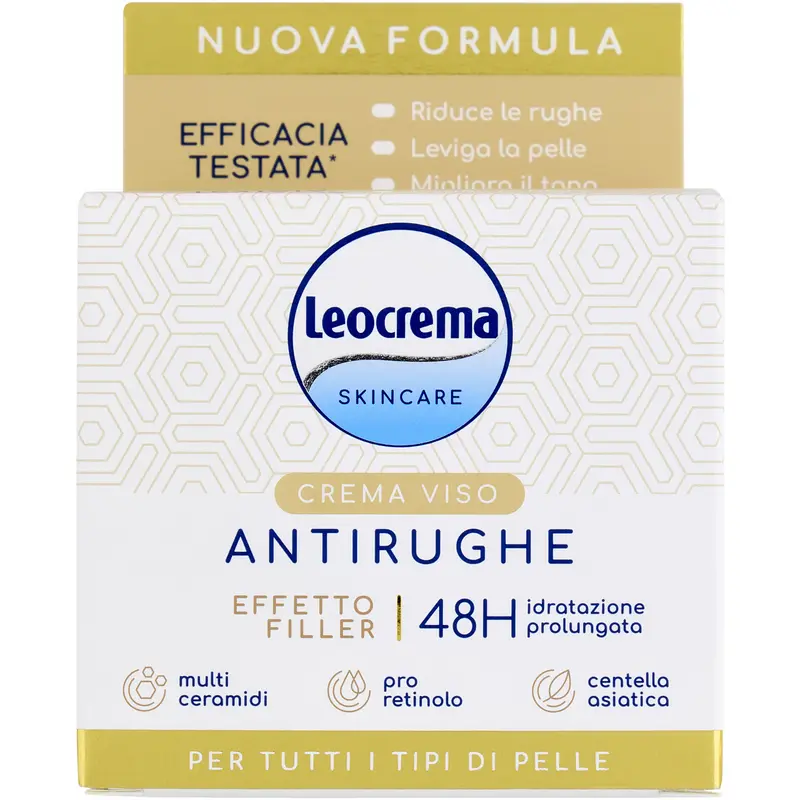 LEOCREMA CREMA VISO ANTIRUGHE TUTTI I TIPI DI PELLE VASO 50 ML