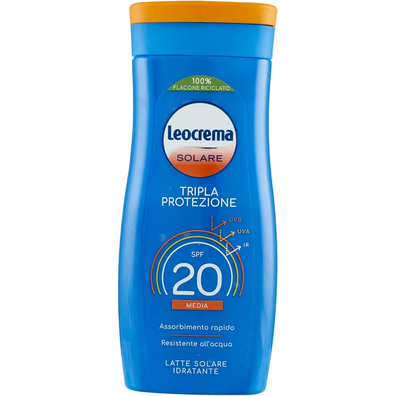 LEOCREMA SOLARE TRIPLA PROTEZIONE LATTE IDRATANTE SPF20 200 ML