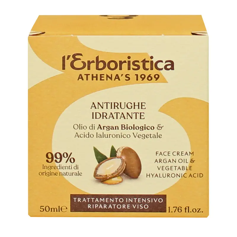 L'ERBORISTICA CREMA VISO OLIO DI ARGAN E ACIDO JALURONICO VEGETALE 50 ML.