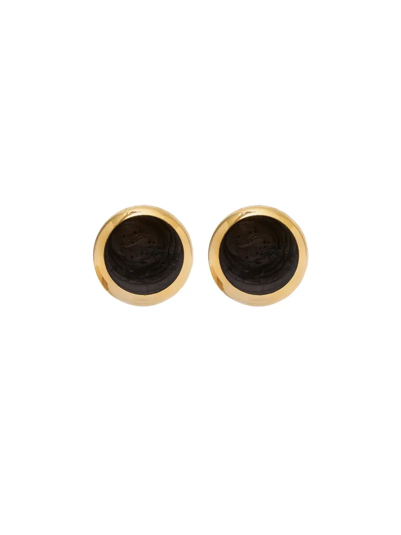 Lisa vintage button earrings