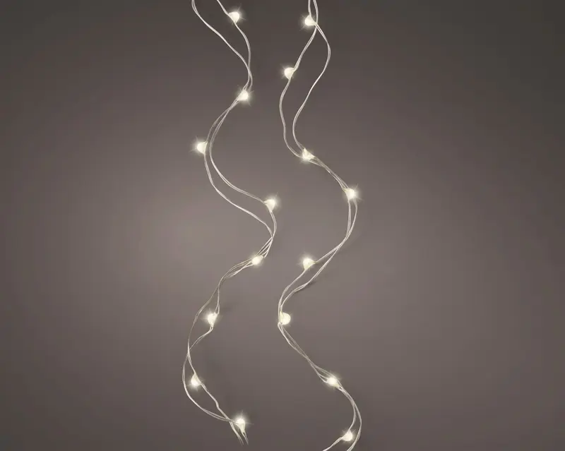 Luci di natale microled bianco caldo a batteria| rohome