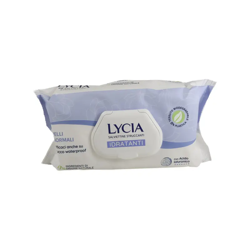 LYCIA 60 SALVIETTE STRUCCANTI CON ACIDO IALURONICO PELLI NORMALI