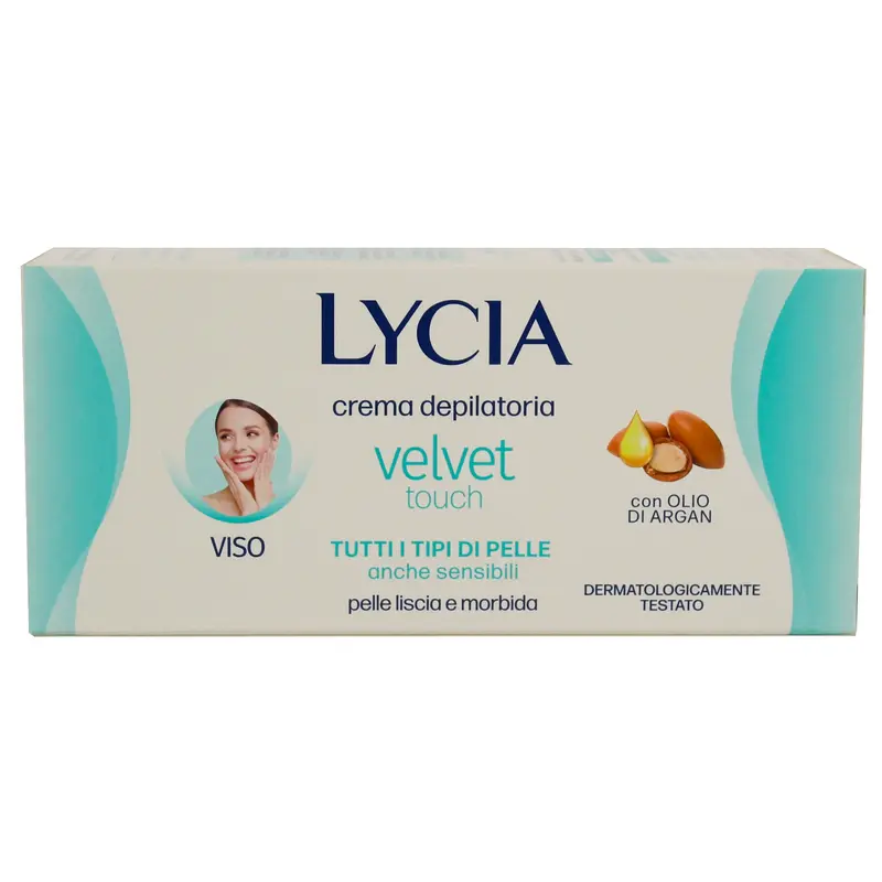 LYCIA CREMA DEPILATORIA VISO CON OLIO DI ARGAN 50 ML.
