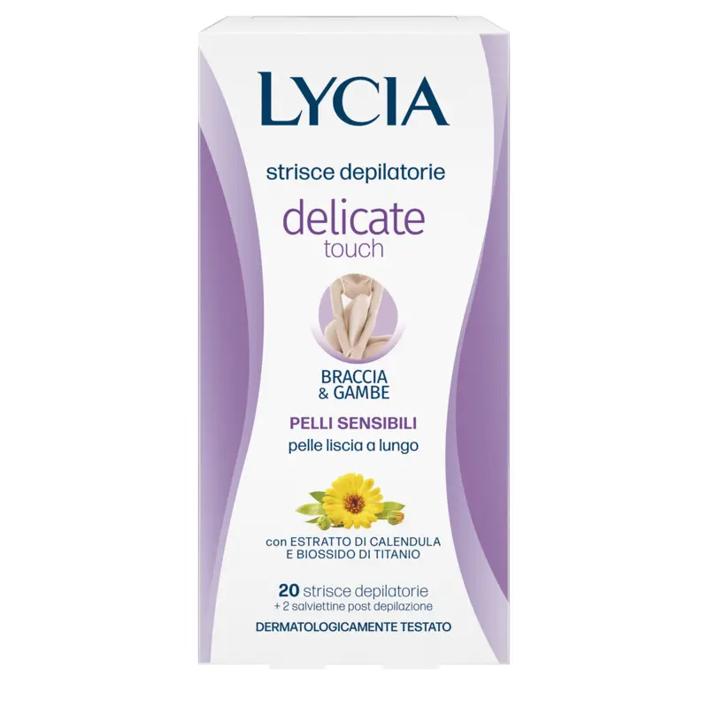 LYCIA DEPILAZIONE STRISCE BRACCIA-GAMBE PELLI SENSIBILI 20 PZ