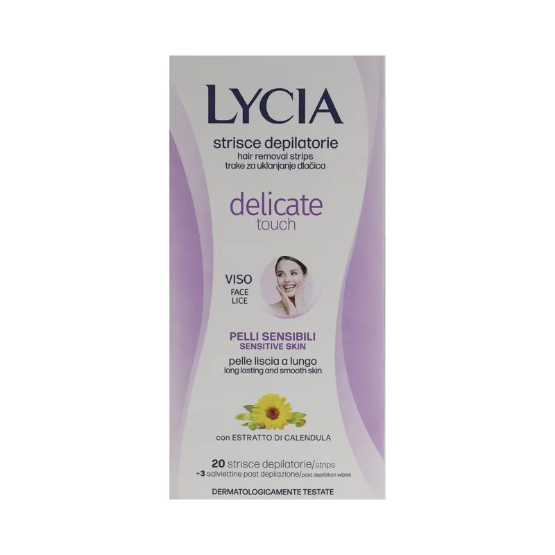 LYCIA DEPILAZIONE STRISCE VISO PELLI SENSIBILI 20 PZ