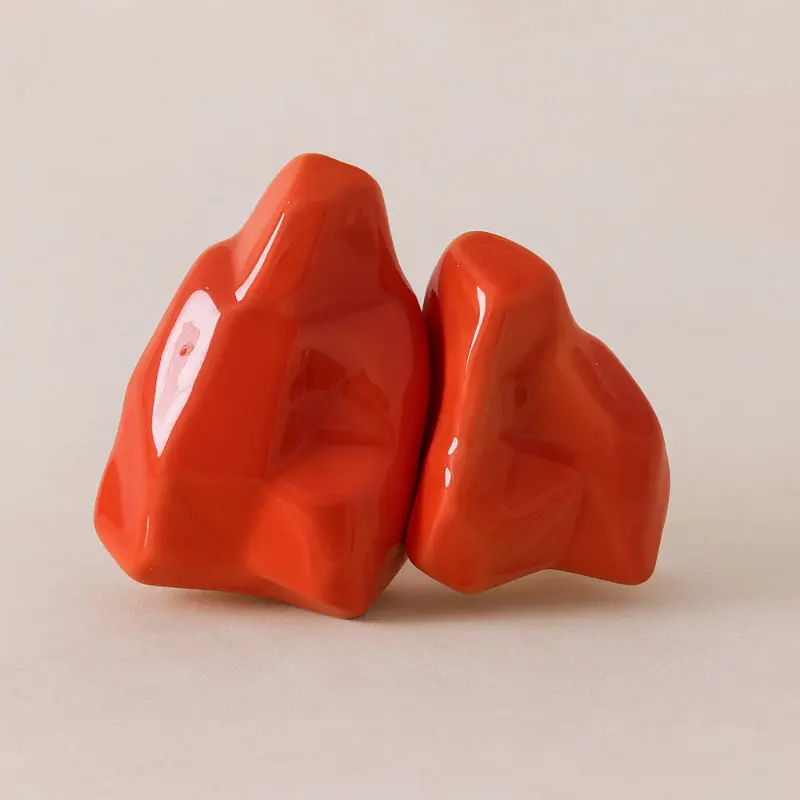 Macrì Diffusore Porcellana Capodimonte Faraglioni 11x14cm Arancio