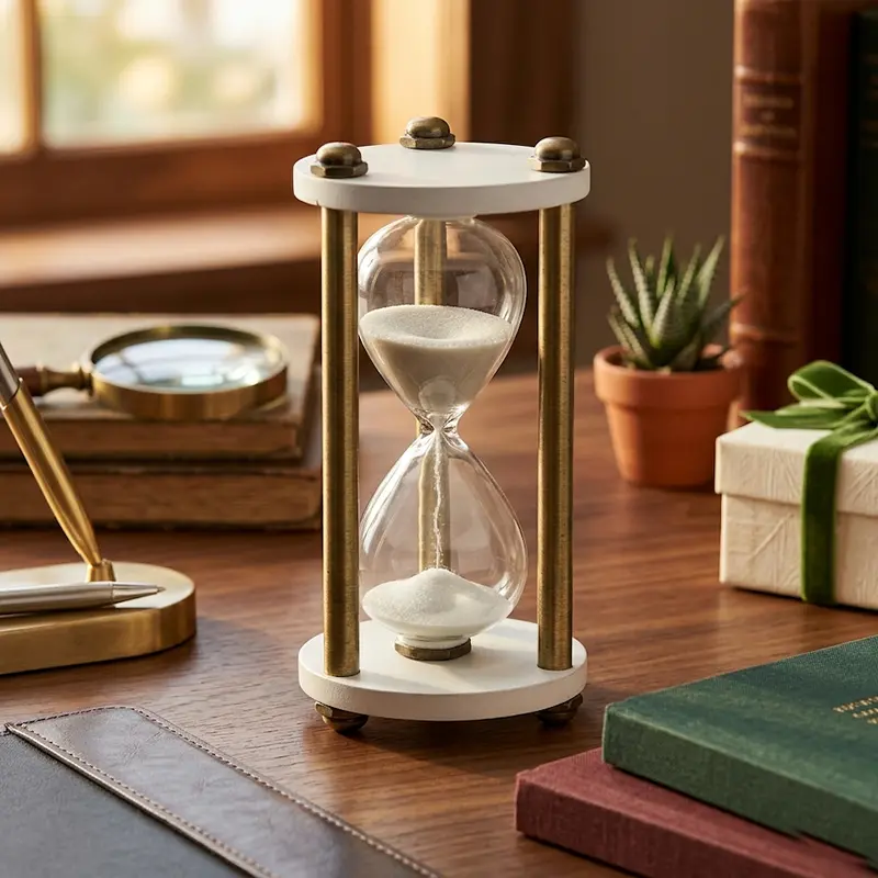 Madrhelen Clessidra con Base Linea Home 7,5x21 Decorativa