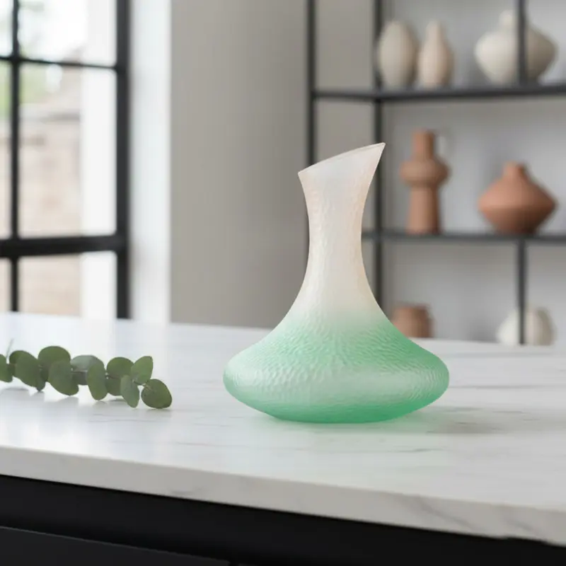 Madrhélen Paris Decanter in Vetro Bubble 1,8 L 24x21 cm Verde
