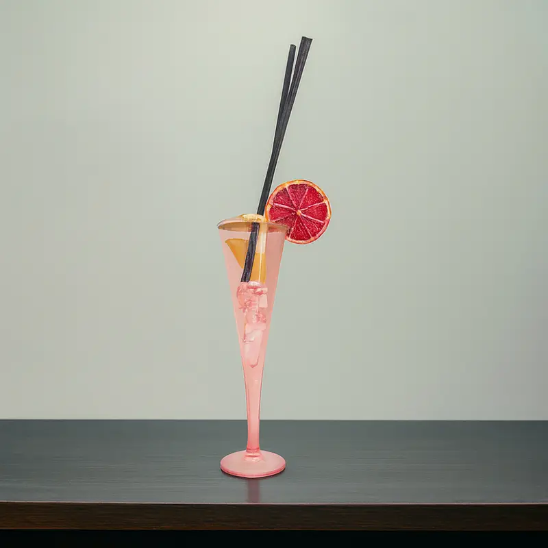 Madrhélen Paris Diffusore Ambiente Flute Cocktail H 23 cm Rosa Pink