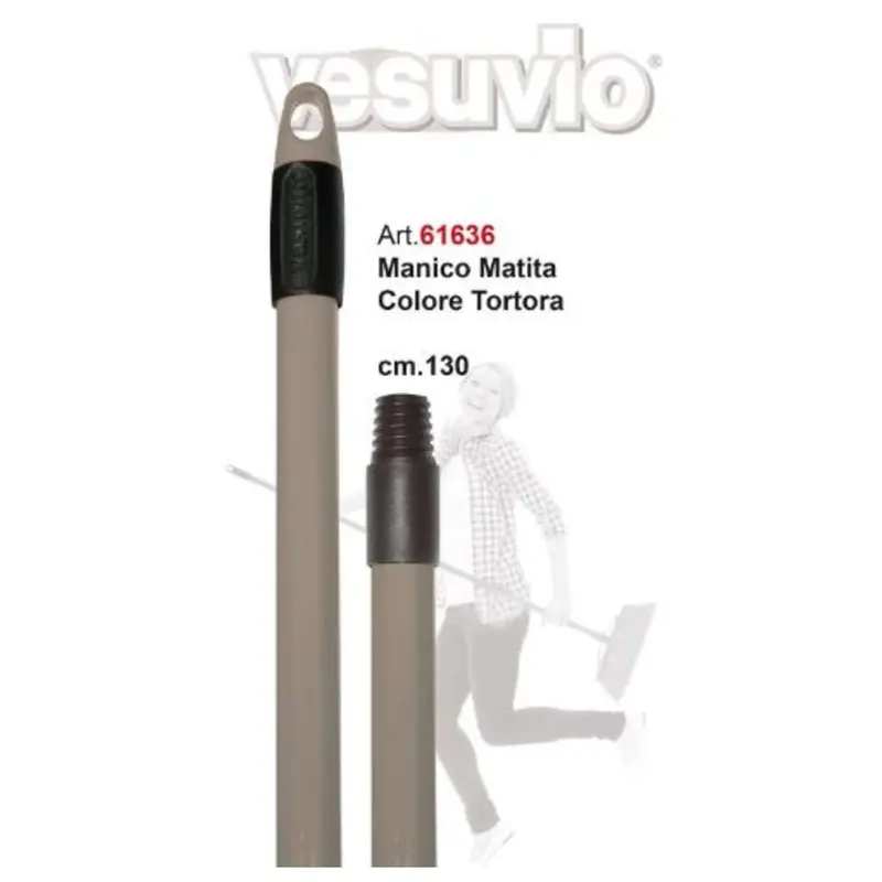 Manico Scopa Matita Tortora 130Cm 61636 Vesuv.