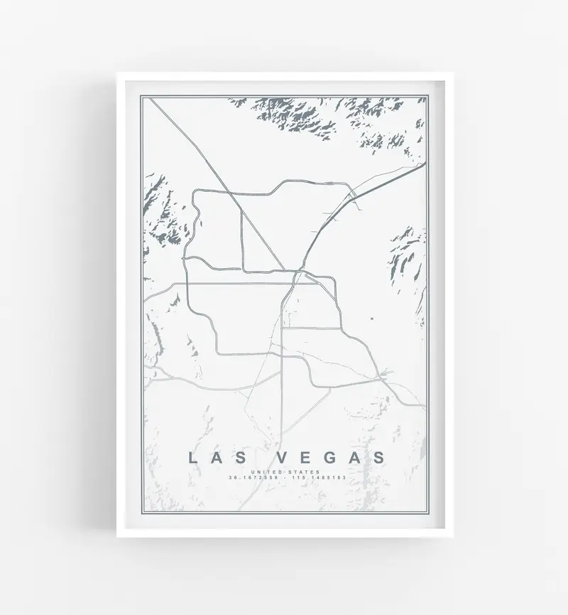 Mappa Las Vegas