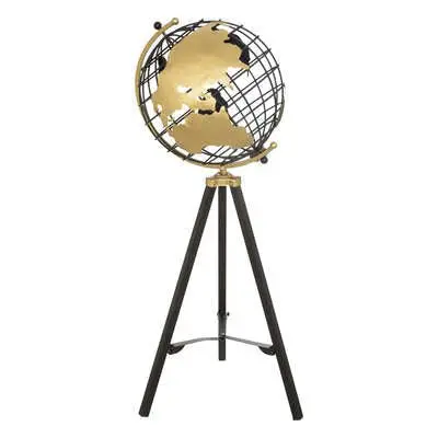 Mappamondo da terra in metallo | Rohome