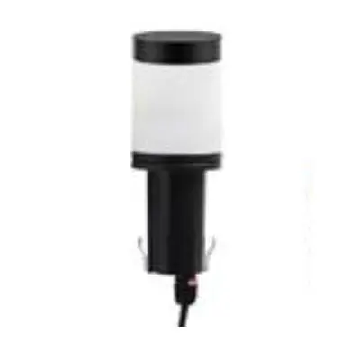 MARECO 1026001N Lampada da Palo LED Policarbonato 10W 230V E27 Nero Professionale