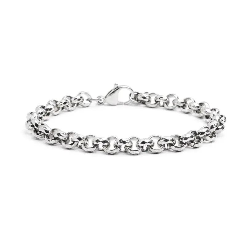 Marlù - Bracciale catena diamantata rolò acciaio | Rohome