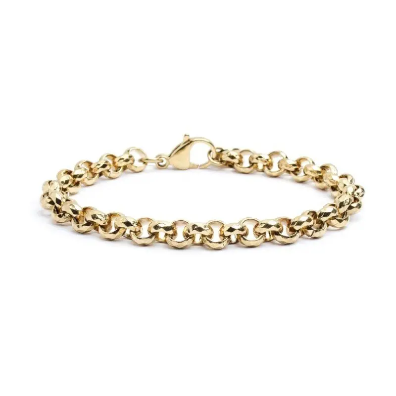 Marlù - Bracciale catena diamantata rolò oro | Rohome