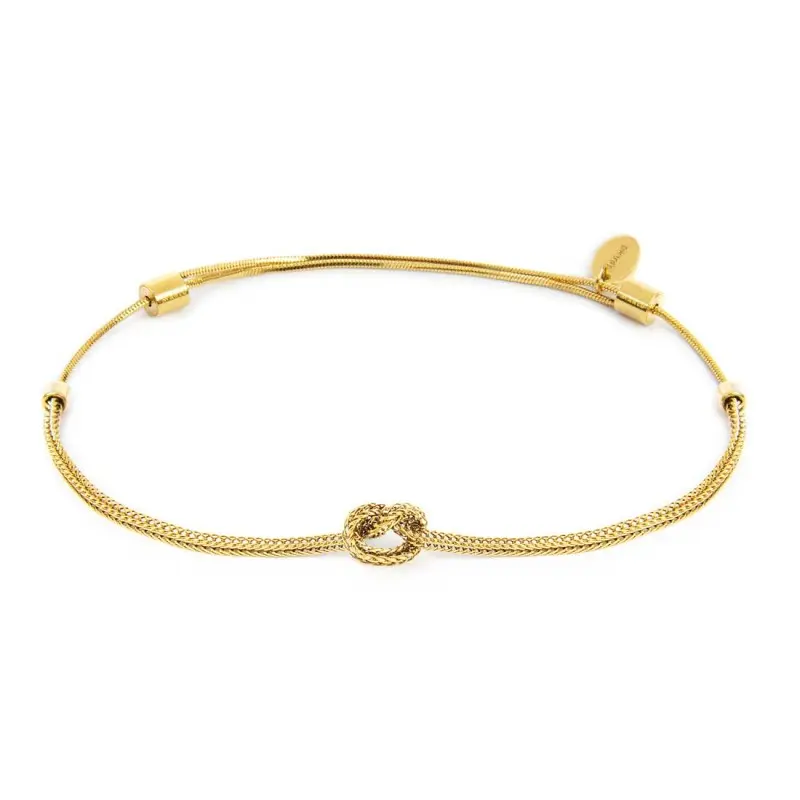 Marlù - Bracciale oro con nodo catena foxtail tg S | Rohome