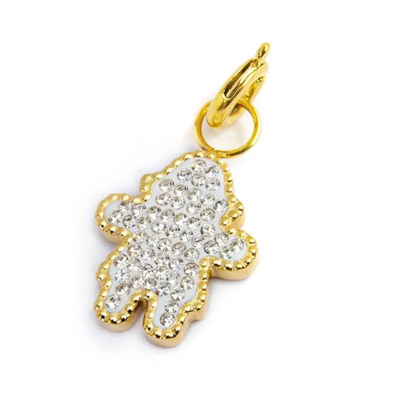 Marlù - Charm bimba oro con cristalli | Rohome