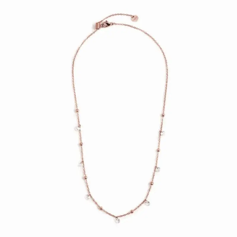 Marlù - Collana rosè con zirconi e sfere | Rohome