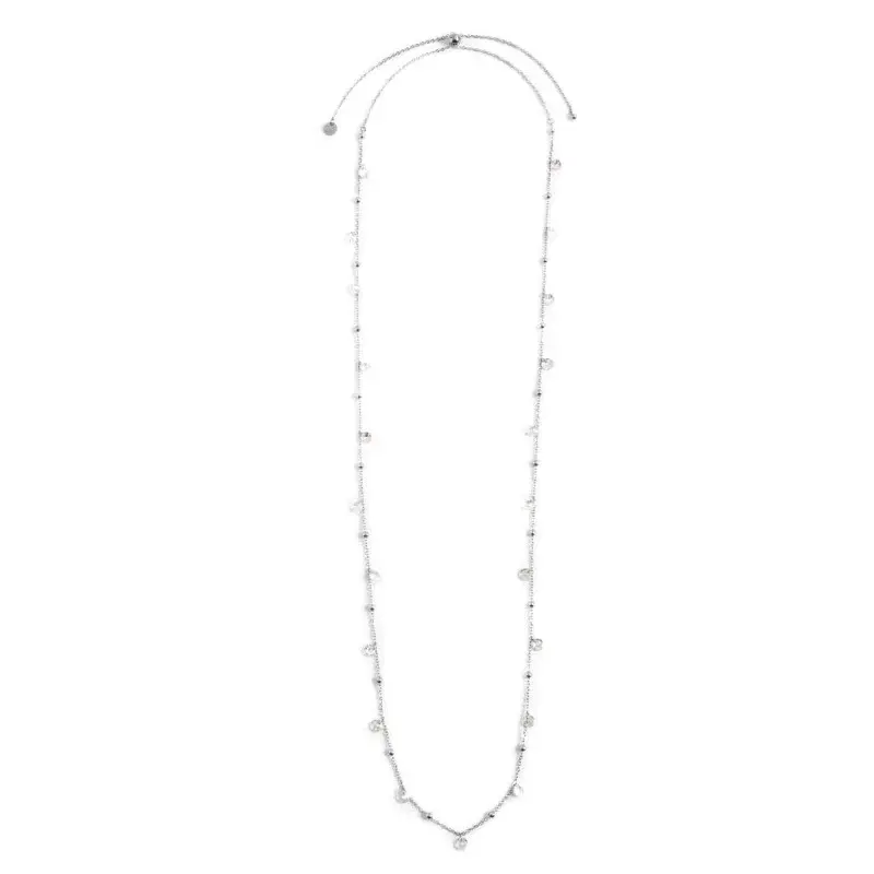 Marlù - Collana zirconi e sfere acciaio | Rohome