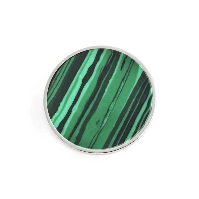 Marlù - Piastrina tonda in pietra changy verde | Rohome