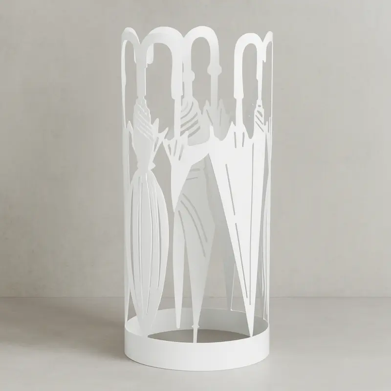 Mascagni Portaombrelli Metallo Bianco Marypop 52 cm