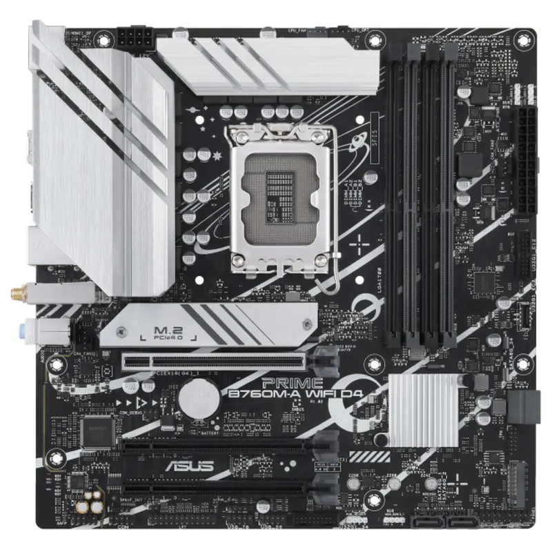 Mb Asus Prime B760M-A Wifi D4 S1700 4D4 4S3 2M.2 Gbl U3.2 Dp/2Hdmi