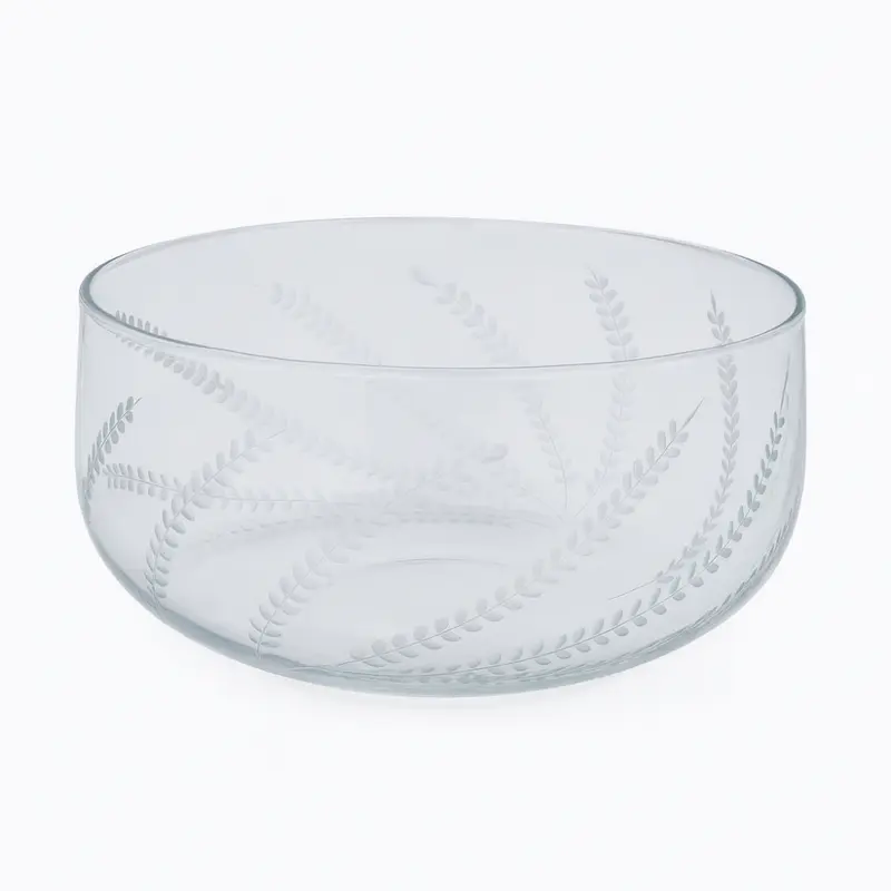 Michielotto Centrotavola Vetro Decorato Ø 24 cm H 14 cm