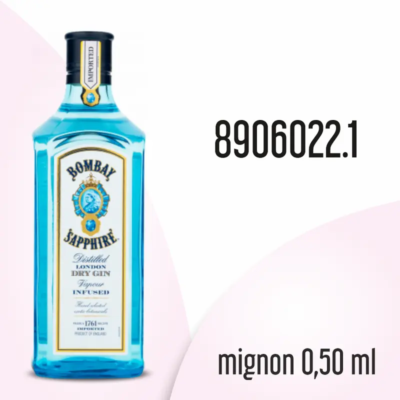 Mignon 50 ml Gin Bombay Sapphire 47°