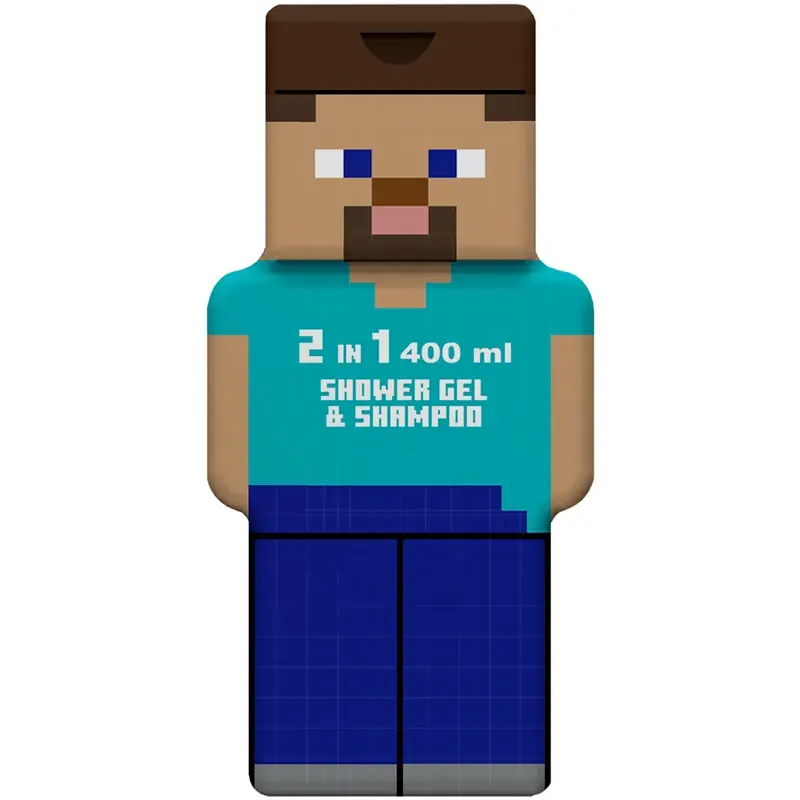 MINECRAFT STEVE 2D 2in1 SHOWER GEL & SHAMPOO 400 ML