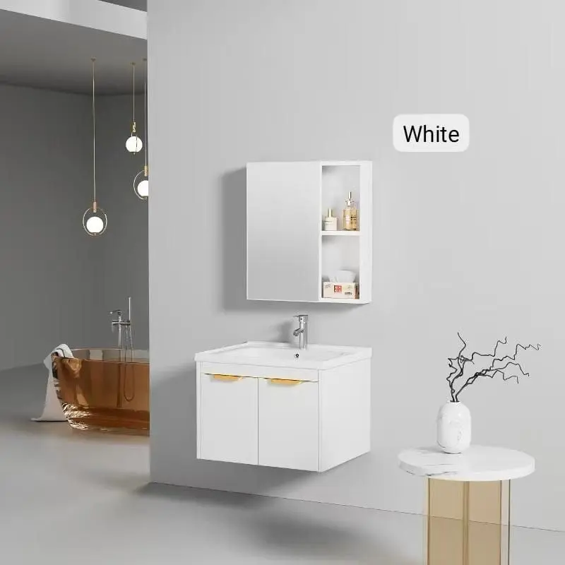 Mobile bagno sospeso più specchio