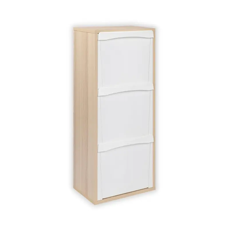 Mobile Legno Raccolta Differenziata Dimensioni 101 x 40 x 25 Cm Cestino Rifiuti 3 Vani Scompartimenti Capienti Capacità 16 L Casa Ufficio