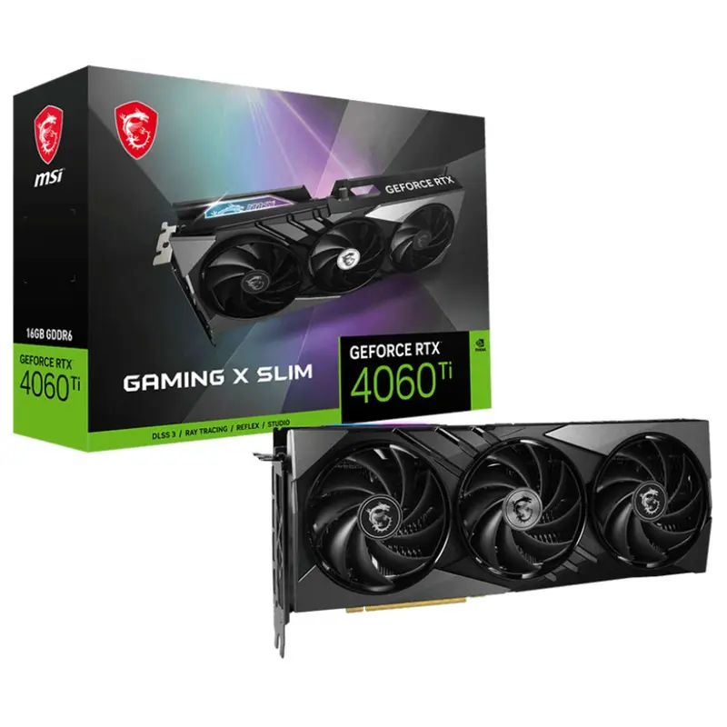 MSI GAMING GEFORCE RTX 4060 Ti X SLIM 16G scheda video NVIDIA 16 GB GDDR6