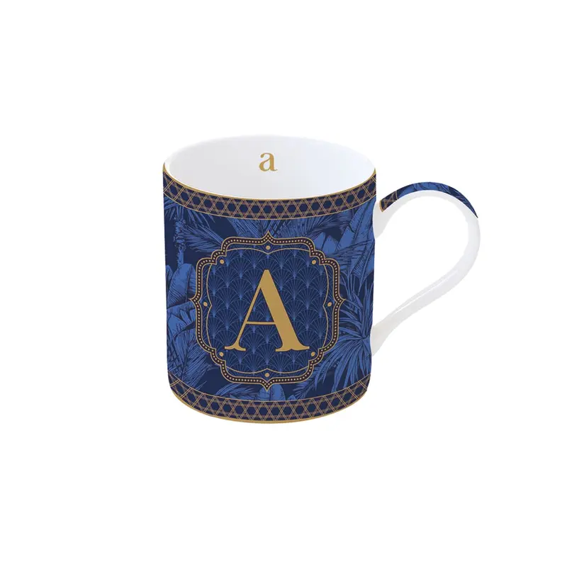 Mug in porcellana da 350ml con lettera A | Rohome