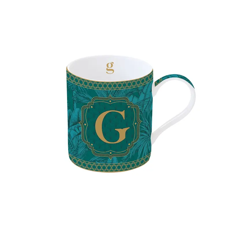 Mug in porcellana da 350ml con lettera G | Rohome